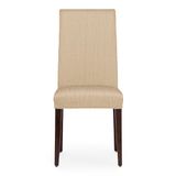 Eysa Luz Elastische stoelhoes met rugleuning, set van 2, beige