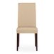 Eysa Luz Elastische stoelhoes met rugleuning, set van 2, beige