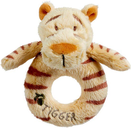 Rainbow Designs Disney Rammelaar - Classic Teigetje / Tigger - Pluche - Oranje