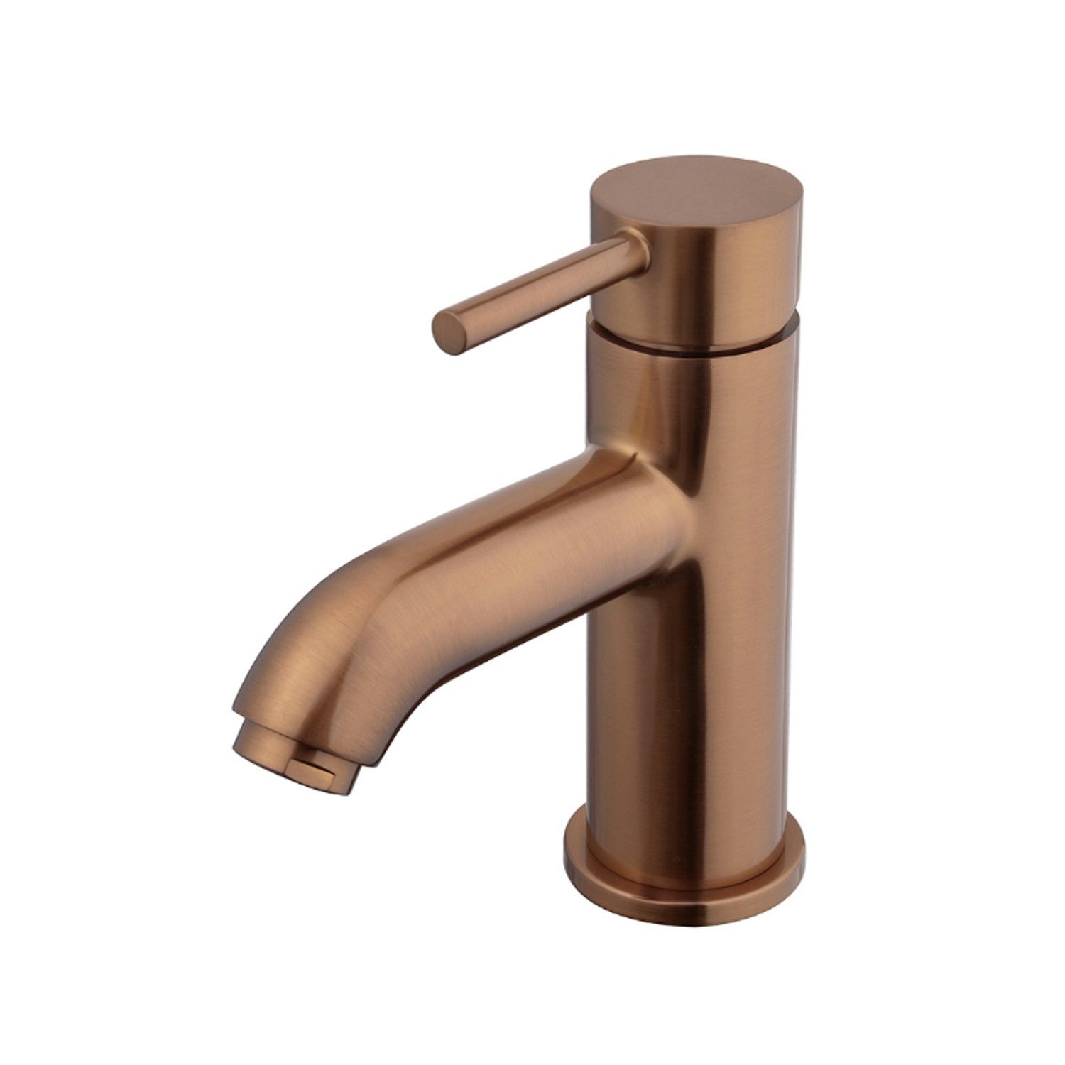 Wiesbaden Cadans Wastafelmengkraan - Laag - Geborsteld Brons Koper