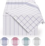 Blumtal Premium Theedoekenset - Keukendoeken - Geruit - 50 x 70cm - Blauw - Set van 5