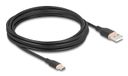 Delock USB 2.0 Kabel USB A auf USB C 4m Schwarz