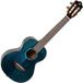 Flight Iris Tinta Tenor TDB Ukulele met All Solid Mahogany Body, Rosewood Toets en Fluorocarbon Snaren, Transparent Blue