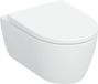 Geberit iCon hangtoilet – TurboFlush – diepte 53 cm – met softclose zitting – glans wit KeraTect