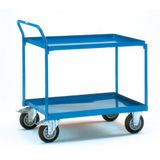 Fetra Hauptartikel 4920 Tafelwagen Afleider Staal Poedercoating Laadvermogen (max.): 400 kg Stralend blauw (RAL 5007)