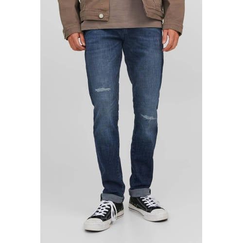 JACK & JONES JEANS INTELLIGENCE slim fit jeans JJIGLENN JJFOX GE 224 blue denim