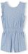 Minoti Jumpsuit Meisjes met Bloemenprint - Korte Playsuit - Blauw - Maat 128 (7-8y)