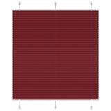 VidaXL Plissé rolgordijn 120x200cm stofbreedte 119,4cm bordeauxrood