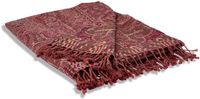 LOBERON Plaid Nugère rood Katoen/Wol