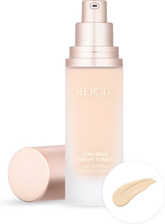 Meroda Universal Foundation - 3C | Lichtbeige met goude ondertoon - 30ml