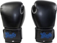 Gladts Classic Blauw Bokshandschoenen 18 Oz Leer Unisex Zwart/Blauw