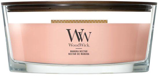 WoodWick Manuka Nectar Ellipse Geurkaars - Fruitig - Oranje - 40 uur