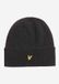 Lyle & Scott Lambswool blend ribbed beanie - jet black marl