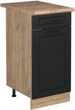 Vicco Keukenonderkast R-Line, Antraciet landelijk/Goudkleurig Eiken, 40 cm