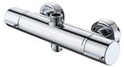 Thermostatic shower mixer with 2 outlets