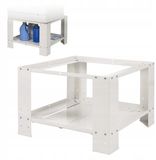 Xavax Onderstel Wasmachine Droger 60x60cm met Plank - Wit Metaal