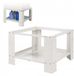 Xavax Onderstel Wasmachine Droger 60x60cm met Plank - Wit Metaal