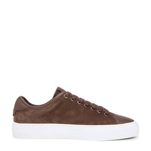 Tommy Hilfiger suède sneakers bruin