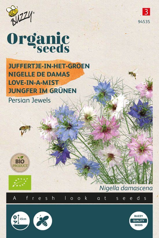 Buzzy PIETERPIK RETAIL B.V. De Vrolijke Bloemenweide Zaadset - Creëer een Kleurrijke Tuin vol Bloei