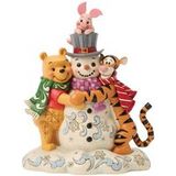 Winnie the pooh Disney Traditions Winnie The Pooh - A Chilly Creation (Pooh and Friends Hugging Snowman) - Verzamelfiguren - meerkleurig