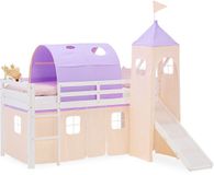 Homestyle4u Hoogslaper - 90x200 cm - perzik - met glijbaan