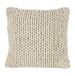 nielsen HOME Marlin housse de coussin tricoté, 50x50 cm, blanc crème, 100% coton, Oekotex