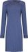 Pastunette Deluxe Dames Nachthemd Mandy Viscose Blauw Effen Lange Mouw Maat 48