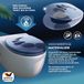Famanu abattant de WC en Duroplast avec mécanisme soft-close - de haute qualité et facile à nettoyer