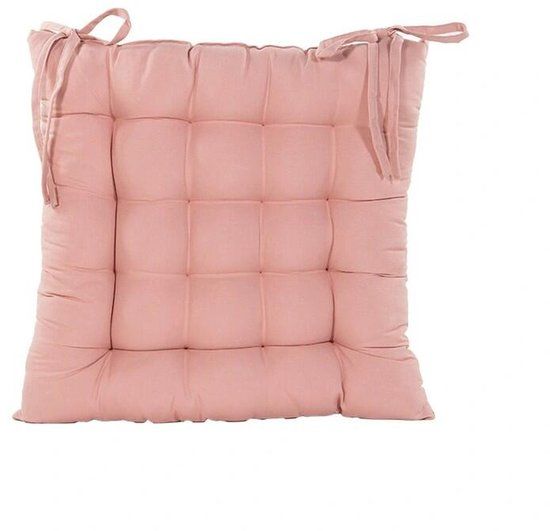 Annas collection Stoelkussen 38x38 cm Roze