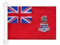 AZ FLAG Bootvlag Kaaimaneilanden civiele vlag 45x30 cm Plastic Ringen