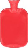 Merkloos / Sans marque Warmwater kruik - 2 liter - rood