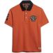 Superdry Vintage Pique Rugby Korte Mouw Poloshirt Oranje M Man