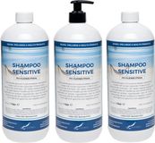 Claudius Cosmetics B.V. Claudius Cosmetics Shampoo Sensitive Care - 1 Liter - met gratis pomp - Voordeelverpakking - Haarverzorging