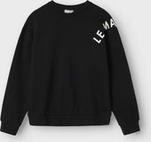 NAME IT - NKFODIKA LS RLX SWEAT BRU BF - Meisjes - Zwarte Sweater - Maat 122/128