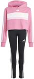 Adidas Seasonal Essentials Tiberio 3 Stripes Fleece Leggings Trainingspak Zwart, Roze 14-15 Years Meisje