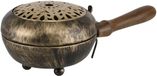 Fabrikanten B.V. Poêle à fumée - Design antique - Avec poignée en bois et fentes d'aération