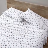 Eddie Bauer - King Lakens, Katoen Percale Beddengoed Set, Crisp & Cool Home Decor (Explore Lantern White, Koning)