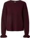 Pieces Trui Pcsally Ls Frill Cuff Knit Noos Bc 17166005 Winetasting/melange Dames Maat - M