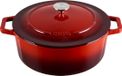 MOA Fonte Stoofpot - 7,2L Stoofpot - Voor Alle Warmtebronnen incl. Inductie - Met Deksel - Ø 30cm - Anti-Aanbaklaag - PFAS-vrij - Rouge