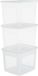 IRIS Clearbox Opbergbox - 30L - Kunststof - Transparant - Set van 3
