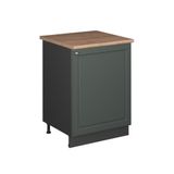 Vicco Wastafelkast Fame-Line, Groen-Goud Landhuis/Antraciet, 60 cm