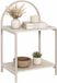 HOME DECO FACTORY Nachtkastje - wit - hout - 40 x 63 x 30 cm - natuurlijke look