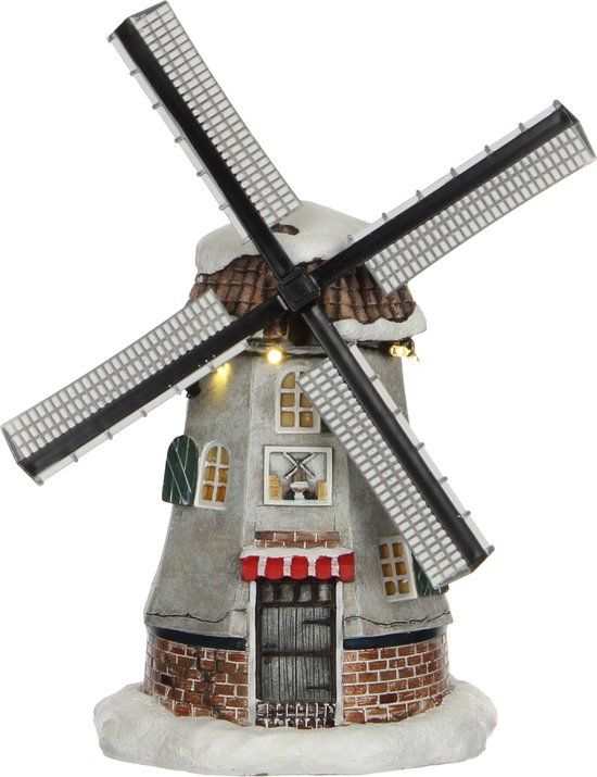 LuVille Kerstdorp Miniatuur Hollandse Molen