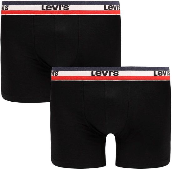 Levi's Brief Boxershorts 2-Pack Zwart - Maat S - Heren