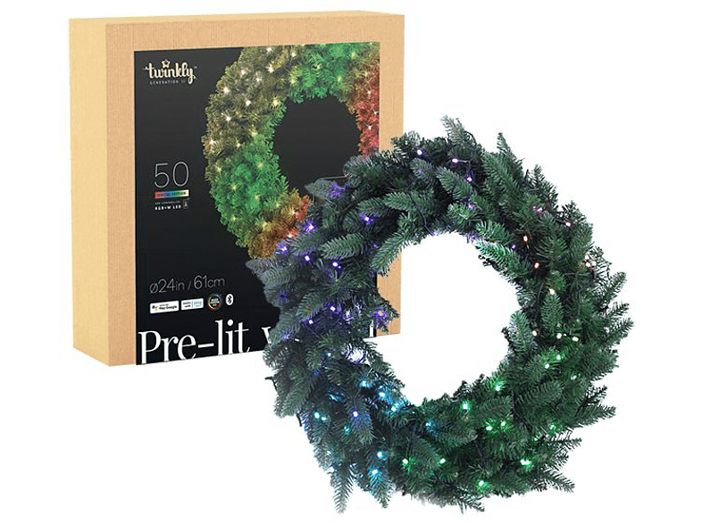 Twinkly Lichtkrans 50LED RGBW - Wreath - 8056326673758