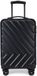 ABS set de 3 pièces en ABS rigide, trolley, valise de voyage avec 4 roues doubles, noir