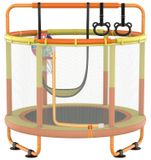 Trampoline pour enfants Trampolines - Avec filet de sécurité - Jaune et orange - Intérieur et extérieur