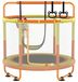 Trampoline pour enfants Trampolines - Avec filet de sécurité - Jaune et orange - Intérieur et extérieur