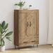 vidaXL Hoge kast Artisan-eikenhout, 69,5 x 31 x 115 cm, houtvezel