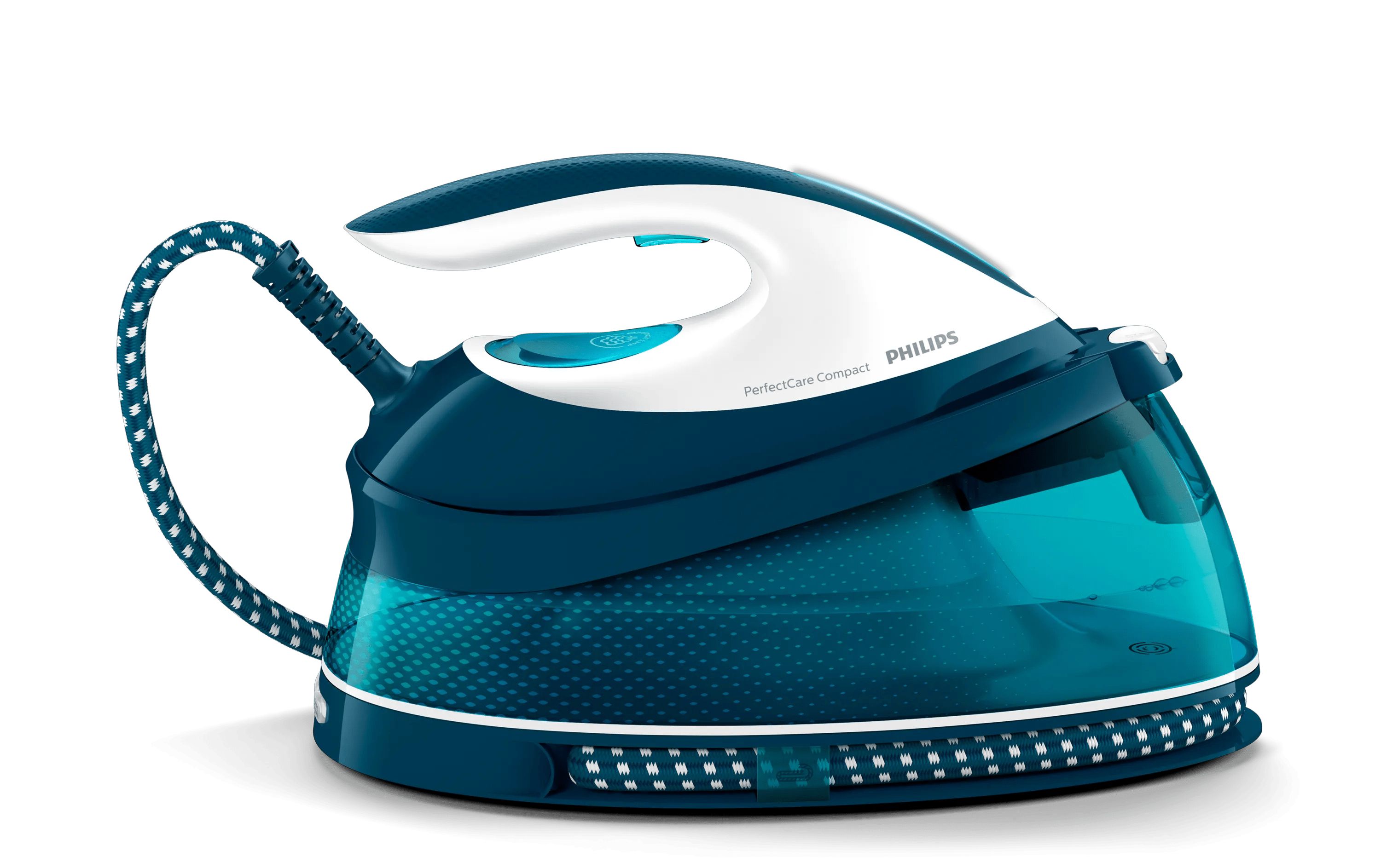 Philips PerfectCare Compact GC7844/20 Stoomstrijkijzer met Stoomgenerator - Aqua/Wit